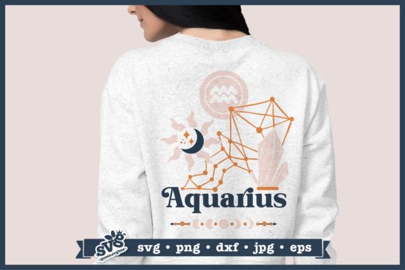 Aquarius SVG Zodiac Sign Svg: Graphics for Crafts and Content