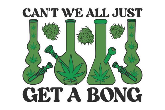 Bong Cannabis SVG for Crafts & Graphics