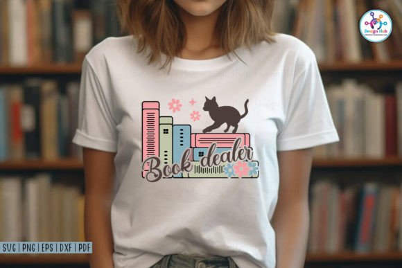 Book Dealer SVG: Graphics for Crafts and Content