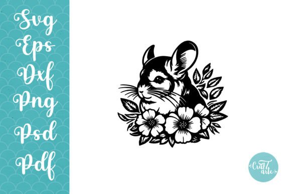Chinchilla SVG Clipart Cute Cut File