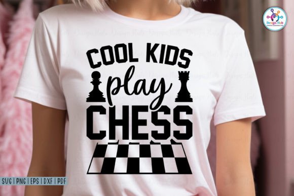 Cool Kids Play Chess SVG: Graphics for Crafts