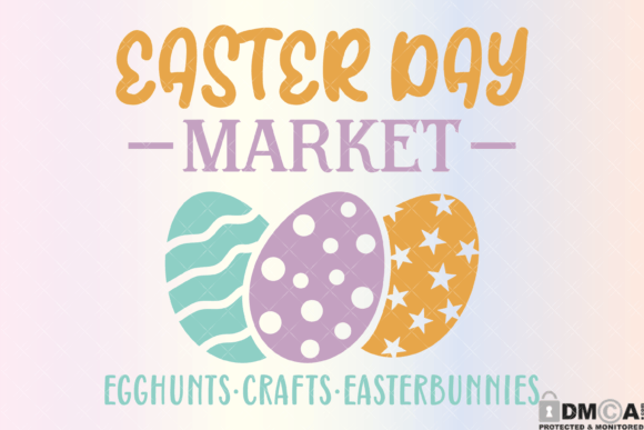 Easter Day Market Svg PNG