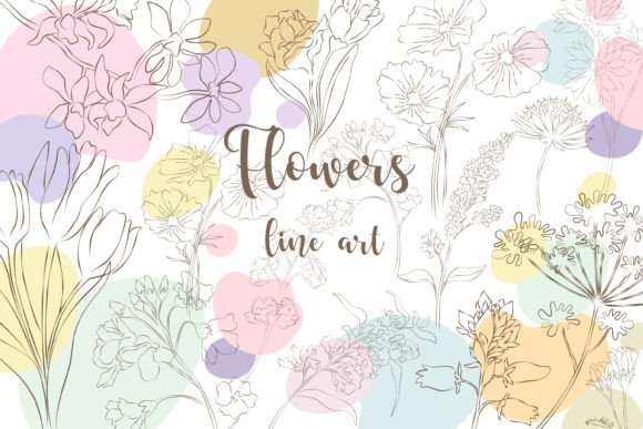 Flowers Line Art Review