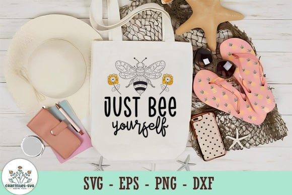 Just Bee Yourself - SVG: A Graphic Design Asset for Crafts and Creative Projects