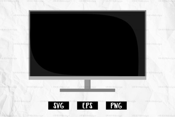 Monitor Vector Flat Design SVG