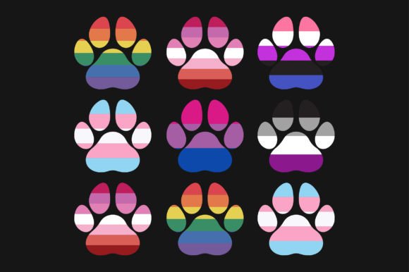 Paw Pride LGBT Gay SVG Sublimation Shirt