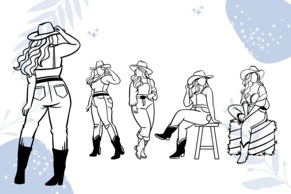 Plus Size Cowgirl SVG: Graphics for Crafts and Content