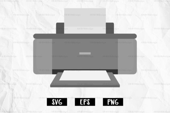 Printer Vector SVG Sublimation Icon for Graphics and Crafts