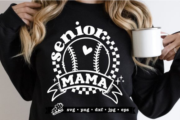Senior Softball Mom SVG for Crafts and Graphics