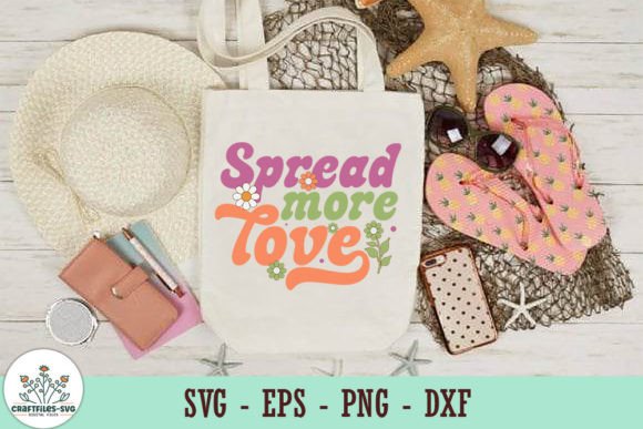 Spread More Love - Retro SVG