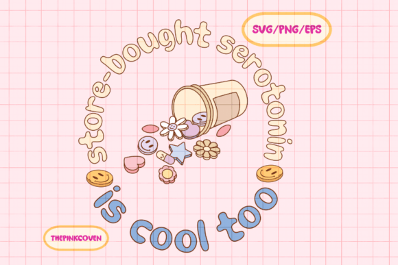 Store-bought Serotonin SVG PNG: Graphics for Crafts