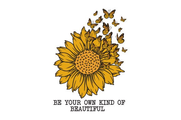 Sunflower SVG Sublimation T-shirt Graphics