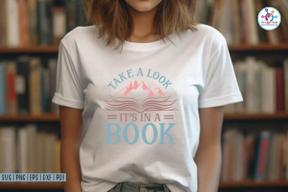 Take a Look It's in a Book SVG: Graphics and Crafts