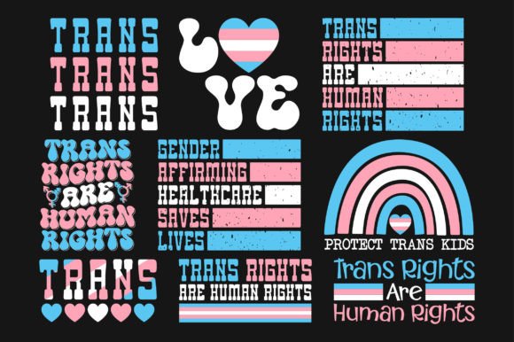 Transgender Pride SVG Sublimation Bundle: Graphics and Crafts for Creative Publishing